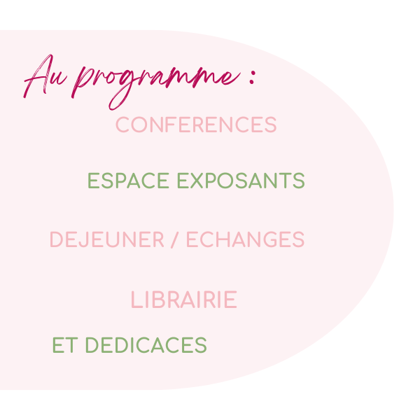 Au programme : conférences, espace exposants, déjeuner et échanges, librairie et dédicaces